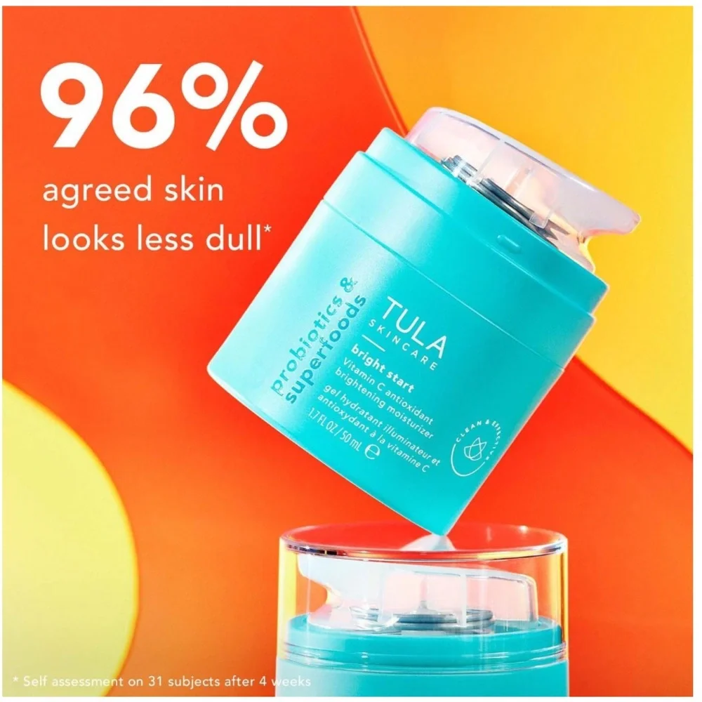 TULA Bright Start Vitamin C Antioxidant Brightening Moisturizer 1.7oz NIB $58